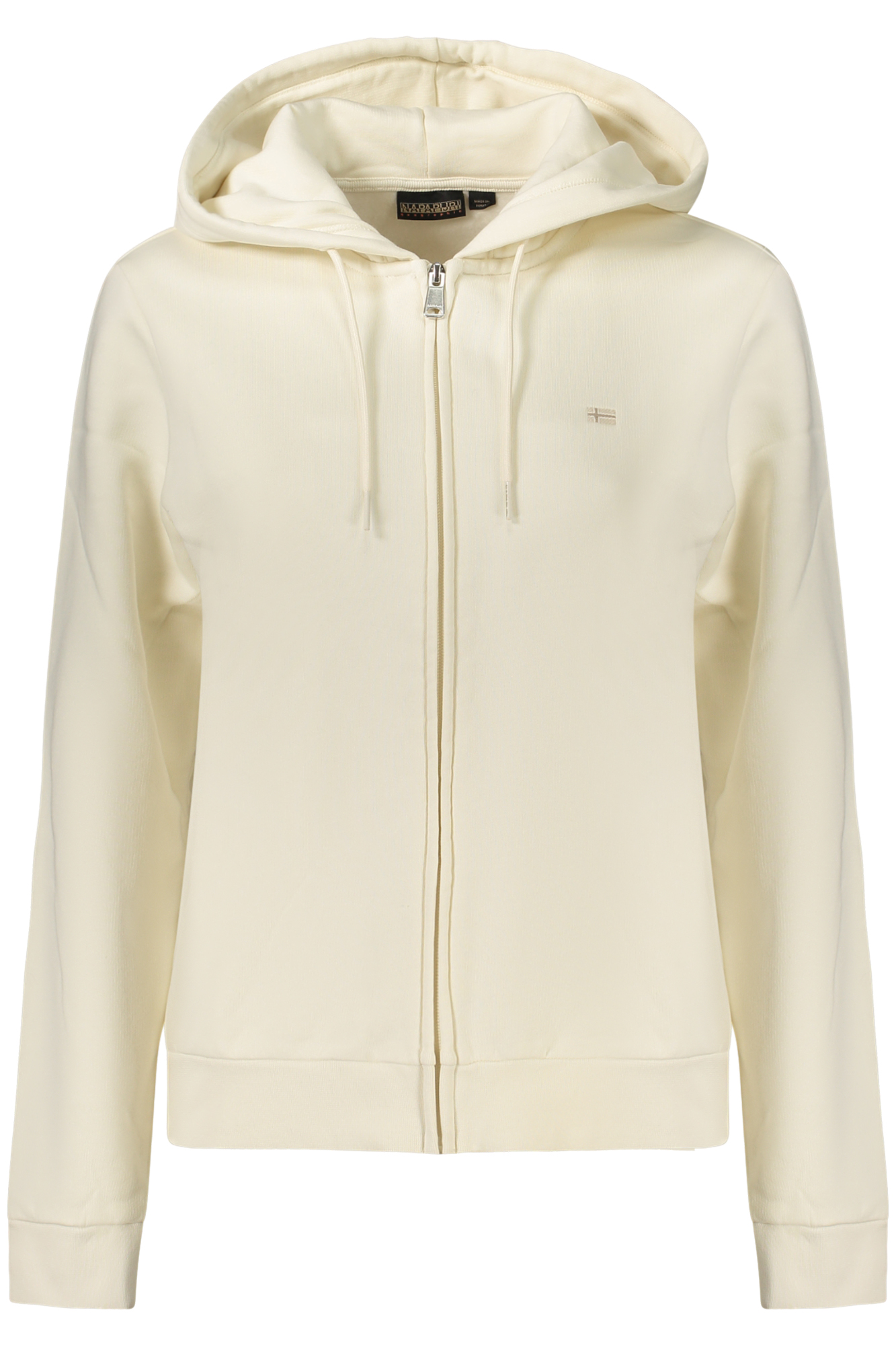 NAPAPIJRI FELPA CON ZIP DONNA BIANCO