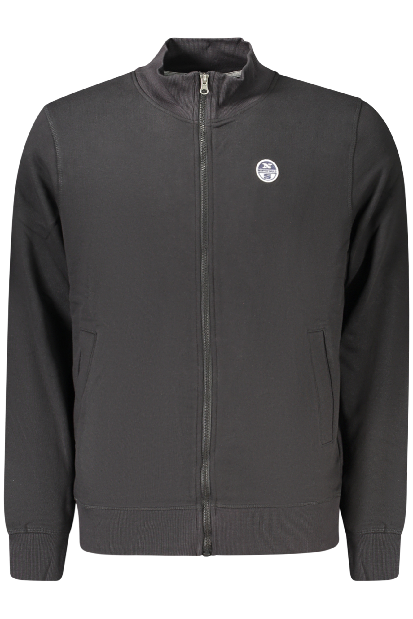 NORTH SAILS FELPA CON ZIP UOMO NERO