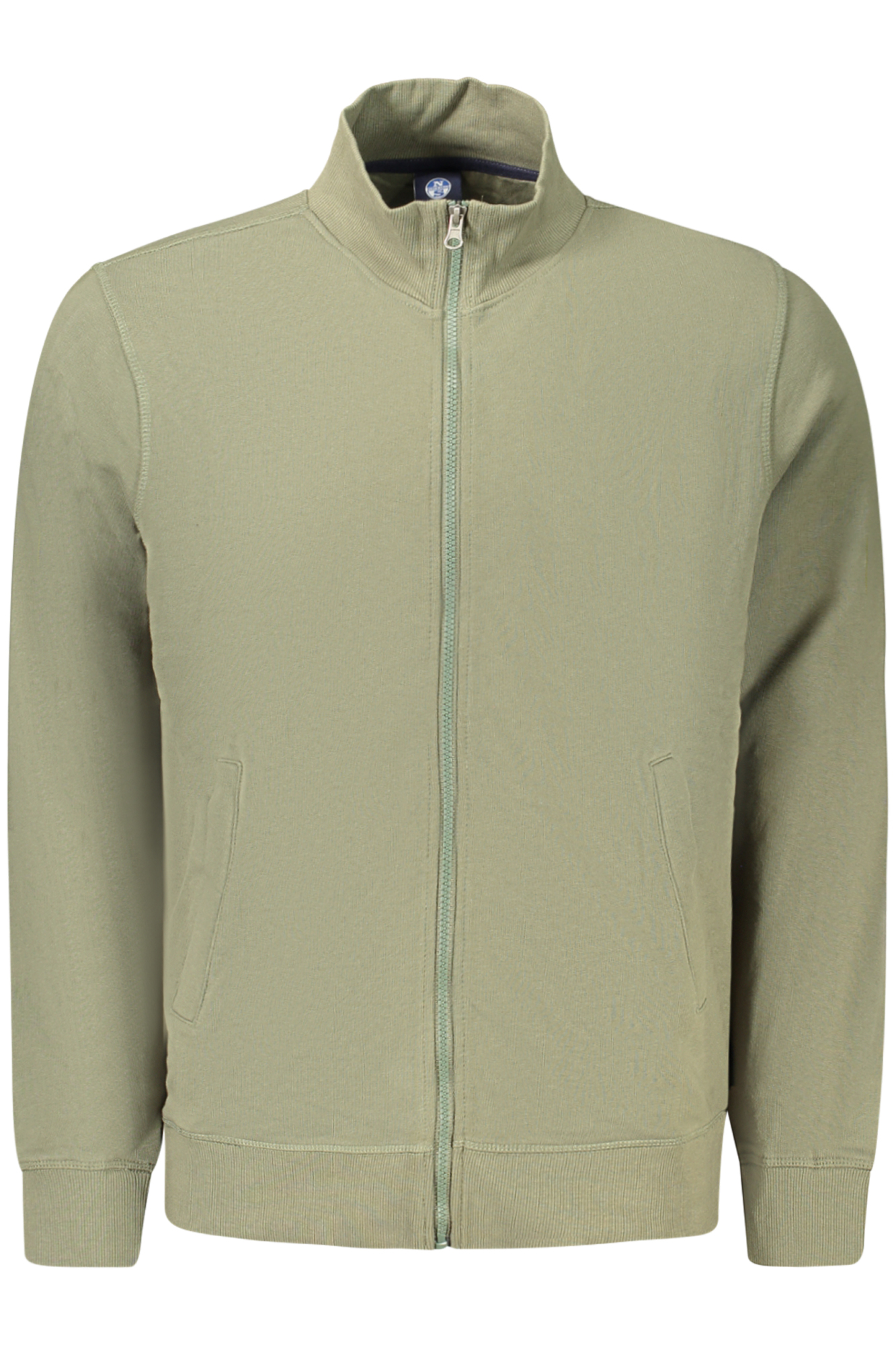 NORTH SAILS FELPA CON ZIP UOMO VERDE